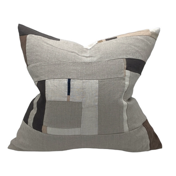 Cadyn Pillow - Greys Tans Neutral Piecework