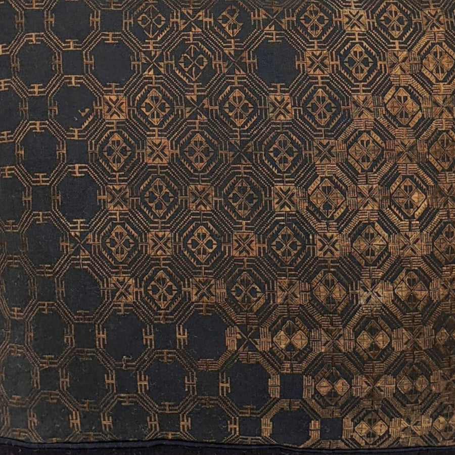 Nafeesa - Embroidery Silk floss  Pillow in  Bronze