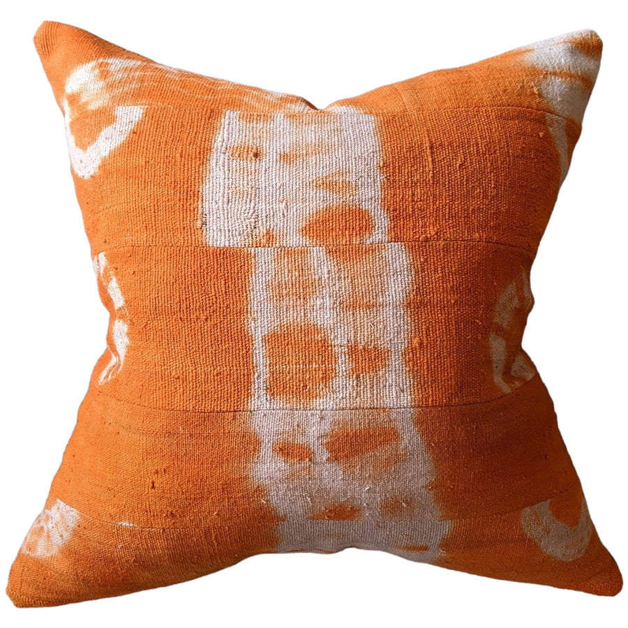 Mali Resist Dye -Neroli Pillow -- Orange