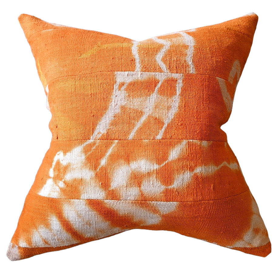 Mali Resist Dye -Neroli Pillow -- Orange