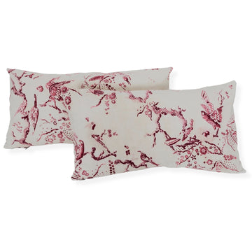 Hancock Pillows- Red and White Toile de Jouy