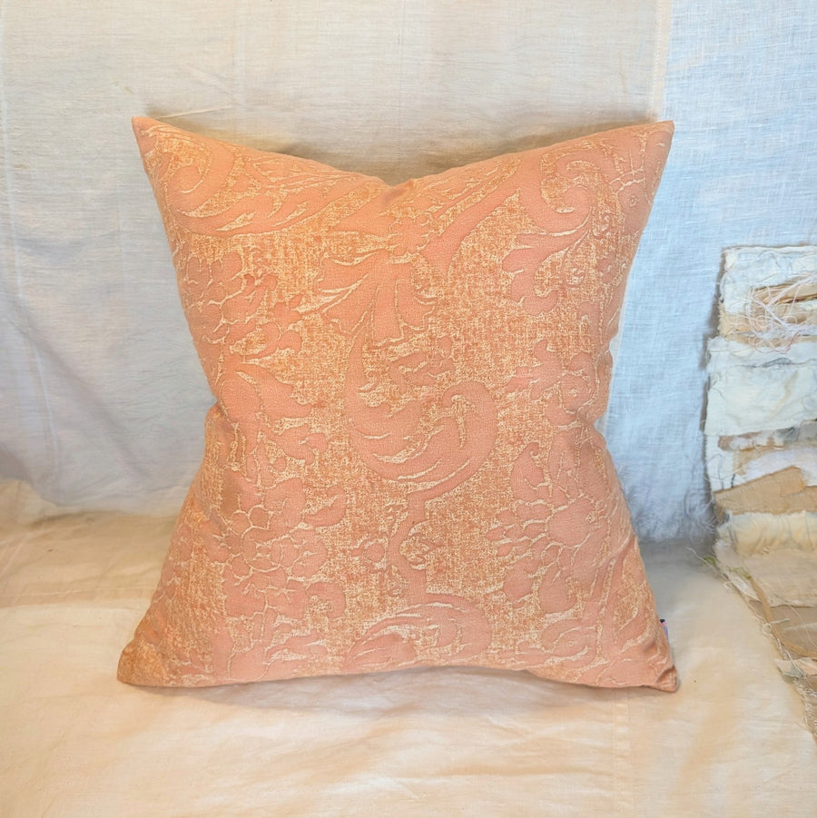 Mariana in Pink and Beige- Vintage Print Pillow