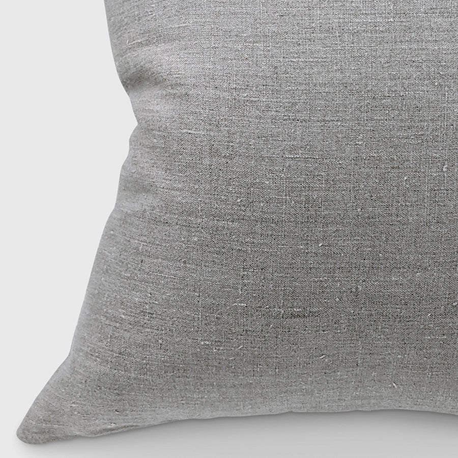 Caleigh Pillow - Reverse Print Linen Piecework