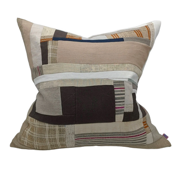 Cabe - Pillow Neutral Tan Piecework Textiles