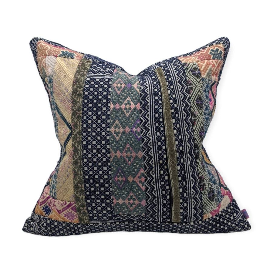 Dowry Pillow - Piecework Zhiming Blue and Pink