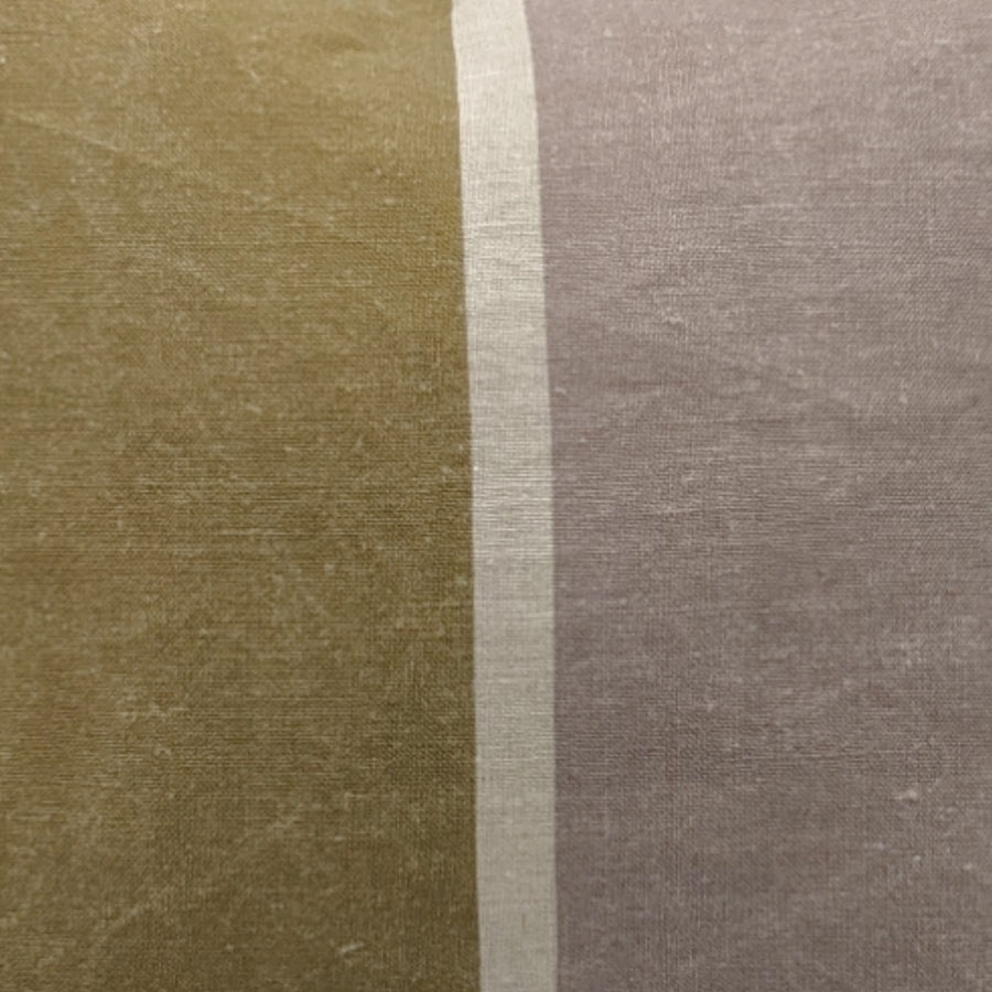 Linen Print - Calaveras Pillow - Green and Mauve