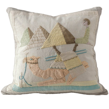 Applique -Drome Pillow- Pastels Egypt