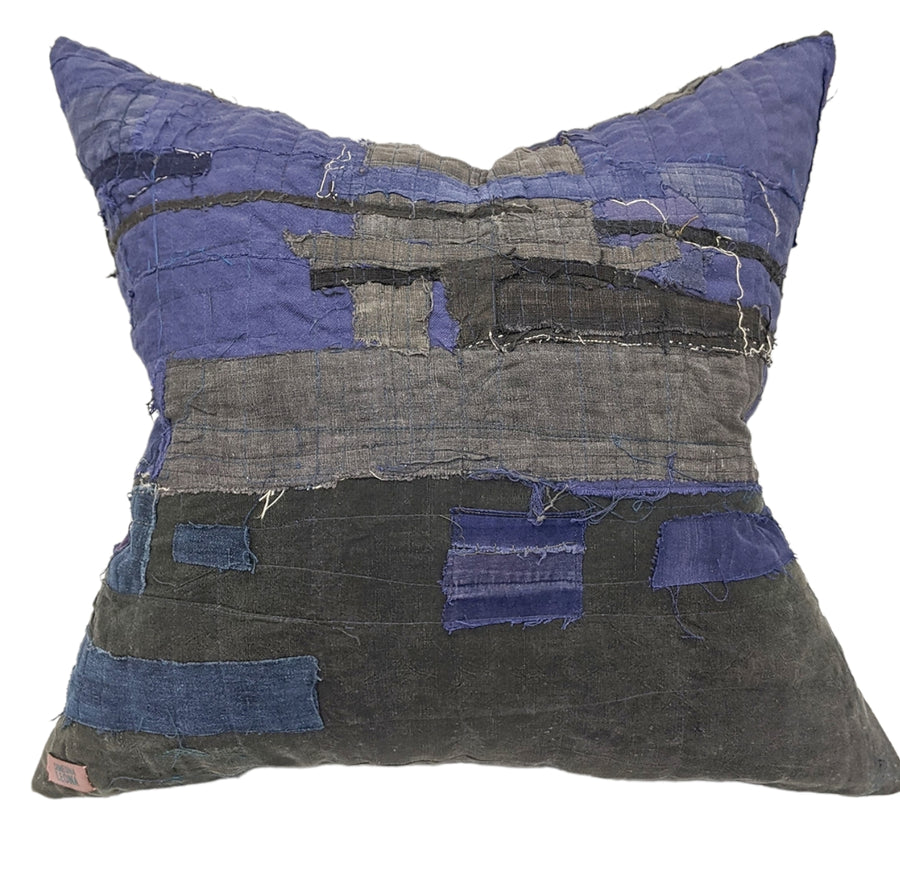 Harry Indigo Pillow-- Piecework