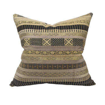 Embroidery Pillow- Yvette Gold and Bronze Huangping County